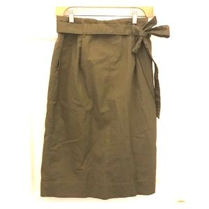 Uniqlo pencil skirt with tie waist